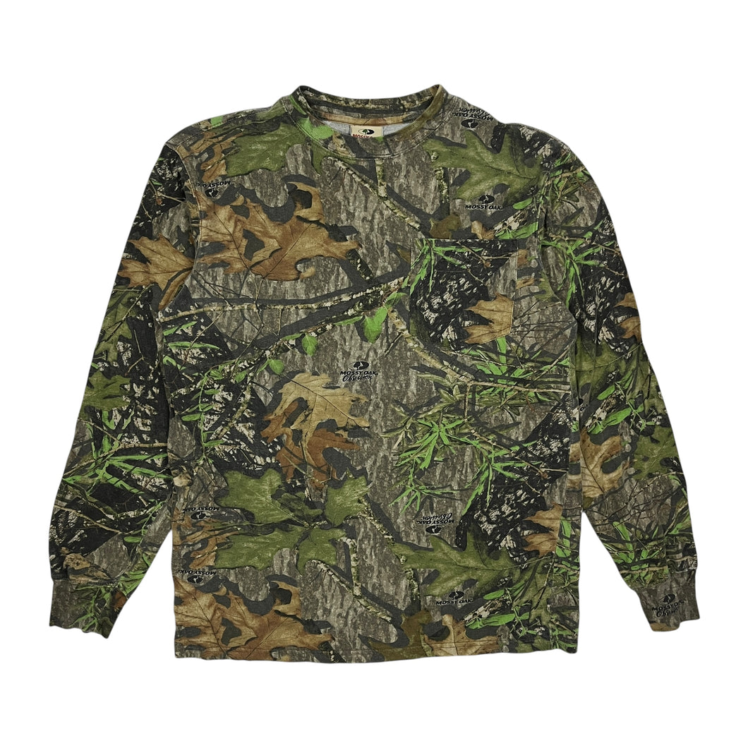 Mossy Oak Camo Long Sleeve - Size L/XL