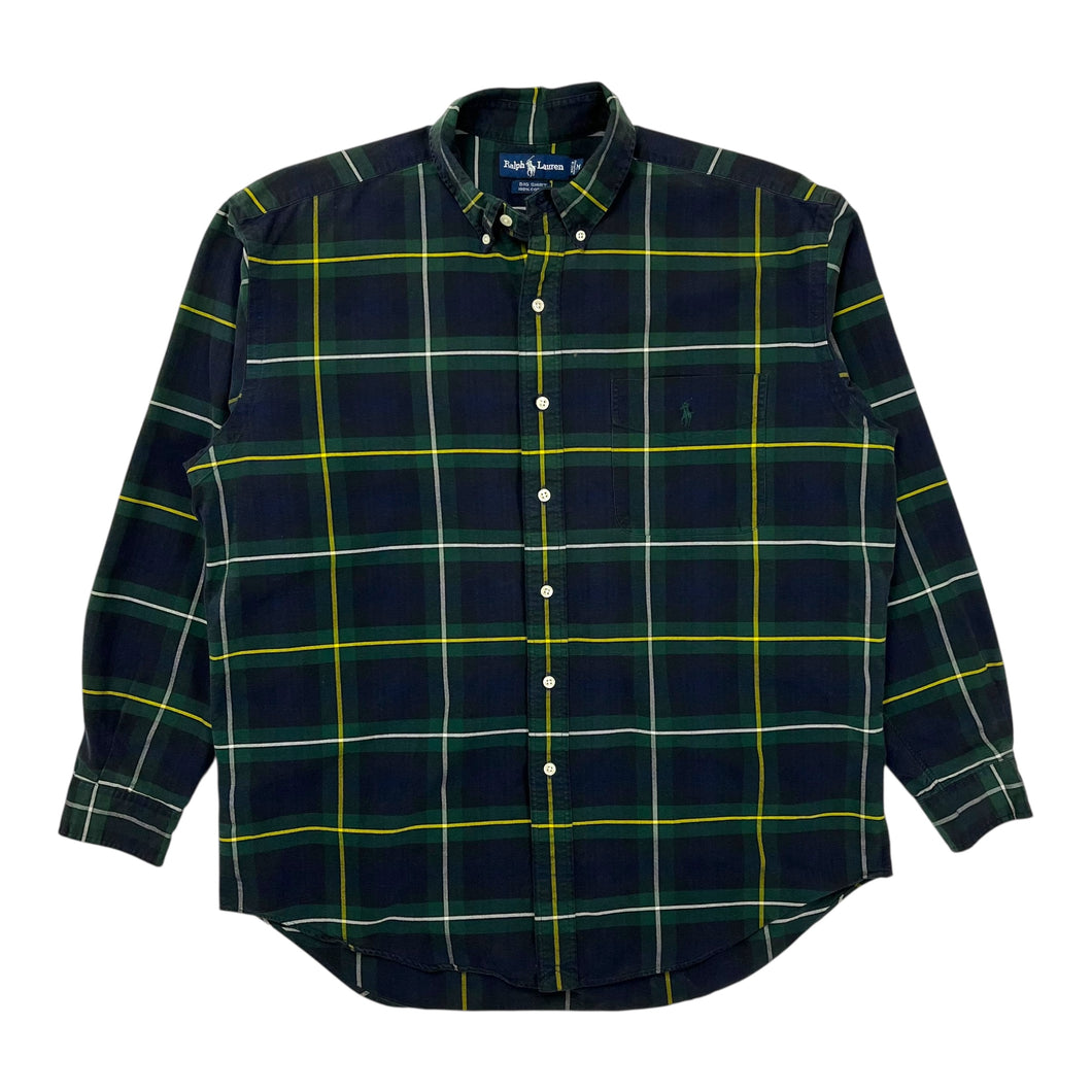 Ralph Lauren Plaid Button Down Big Shirt - Size XL