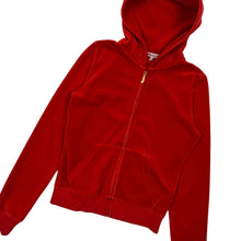 Load image into Gallery viewer, Women&#39;s Juicy Couture Crest Logo Velour Zipped Hoodie - Size S
