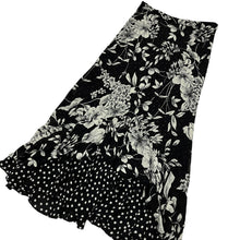 Load image into Gallery viewer, Women's Reversible Floral &amp; Polkadot Maxi Skirt - Size S
