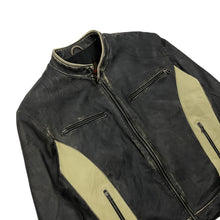 Load image into Gallery viewer, Danier Café Racer Leather Jacket - Size M/L
