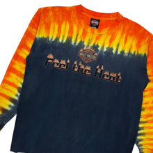 Load image into Gallery viewer, 2002 Harley-Davidson Feel The Heat Flame Tie-Dye Long Sleeve - Size L
