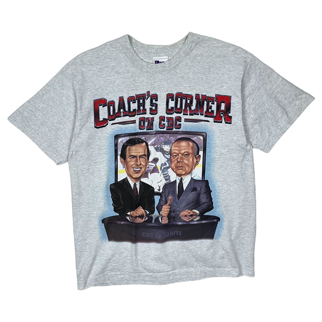 Coaches Corner On CBC Caricature Tee - Size L