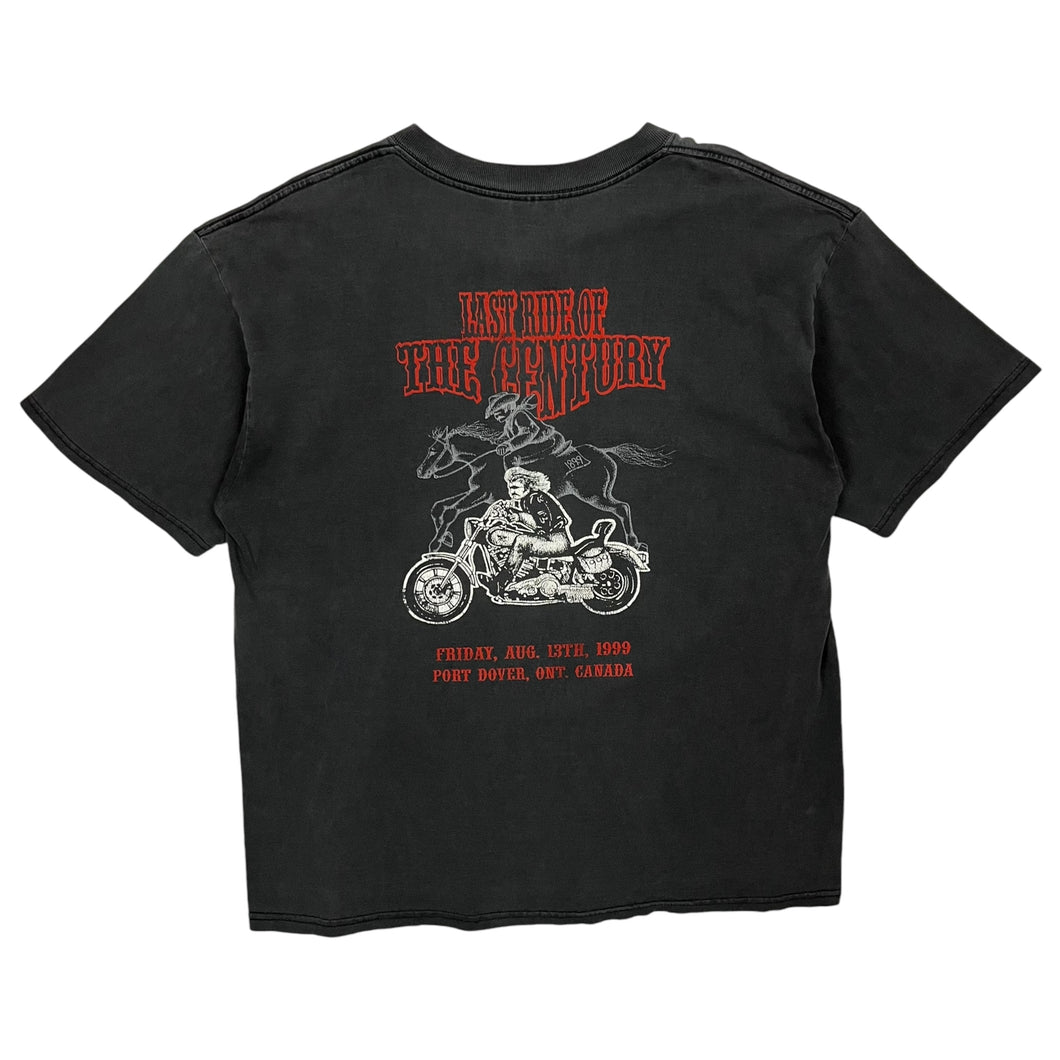 1999 Last Ride Of The Century Port Dover Biker Tee - Size XL