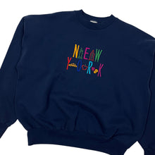Load image into Gallery viewer, New York City Embroidered Tourist Crewneck Sweatshirt - Size XL

