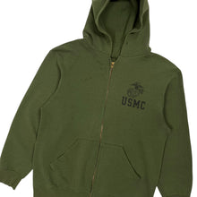 Load image into Gallery viewer, USMC Zip Up Hoodie - Size M
