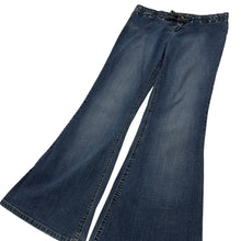 Load image into Gallery viewer, Women's Mudd Lace-Up Flared Denim Jeans - Size L
