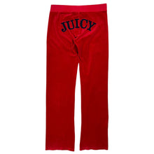 Load image into Gallery viewer, Women&#39;s Juicy Couture Spell Out Velour Flared Track Pants - Size S/M
