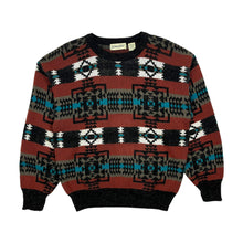 Load image into Gallery viewer, Aztec Print Knit Sweater - Size M

