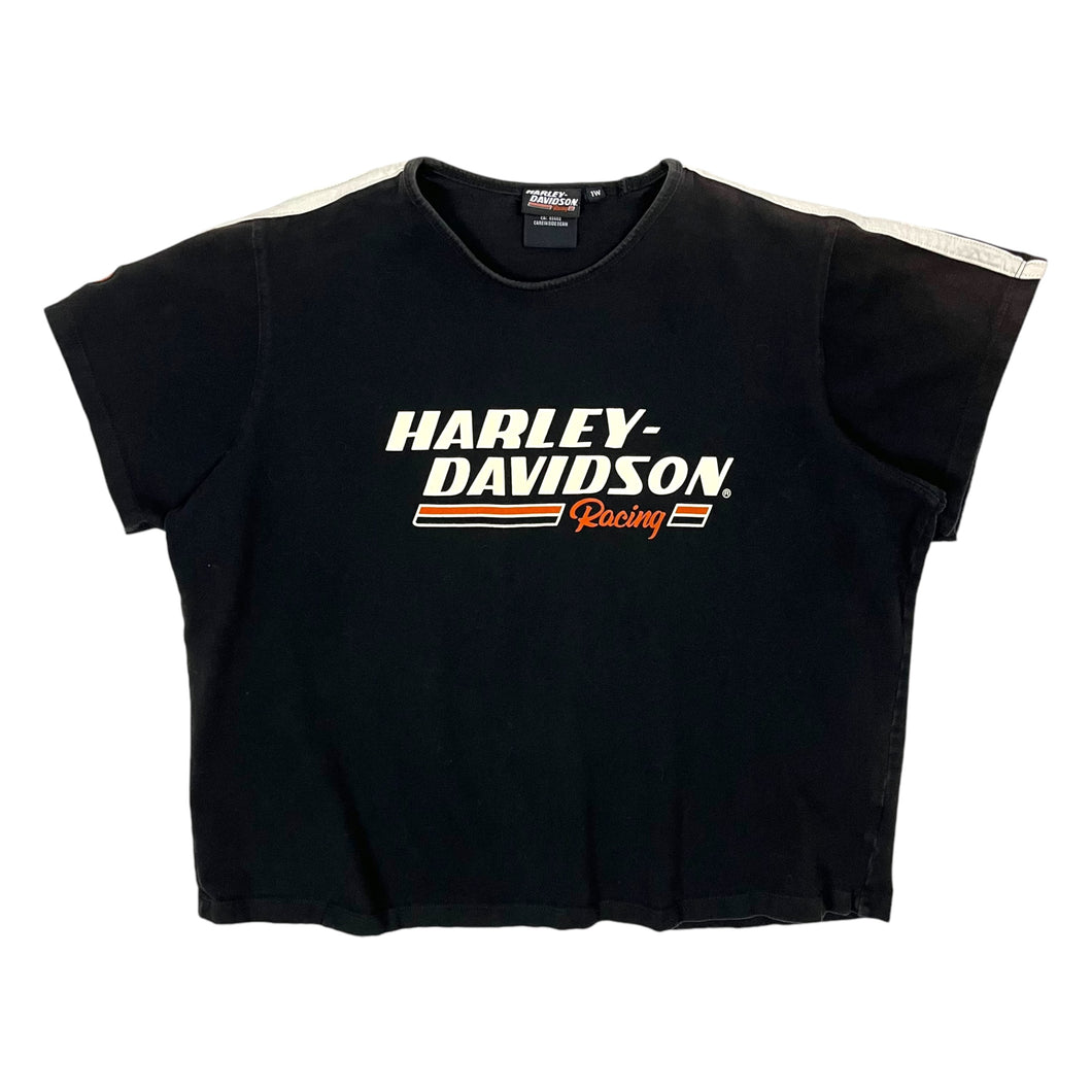 Women's Harley-Davidson Cropped Racing Tee- Size XL