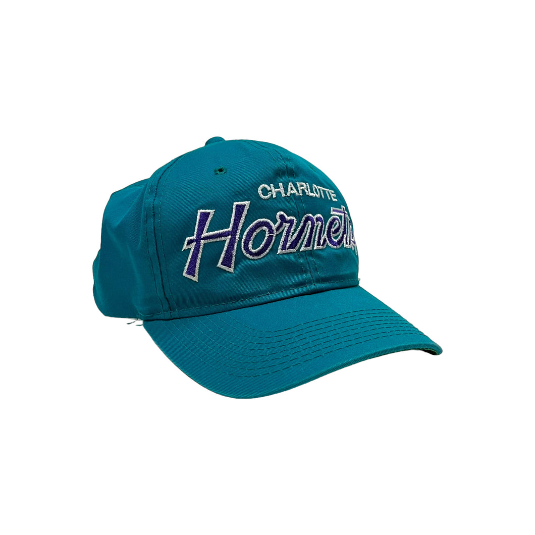 Charlotte Hornets Sport Specialties Script Snapback Hat - Adjustable