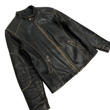 Load image into Gallery viewer, Danier Aged Leather Cafe Racer Jacket - Size M

