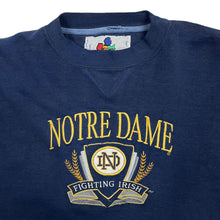 Load image into Gallery viewer, Notre Dame Embroidered Crewneck Sweatshirt - Size M/L
