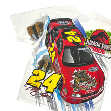 Load image into Gallery viewer, 1997 Jeff Gordon Jurassic Park The Ride Universal Studios All Over Print Tee - Size L
