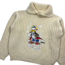 Load image into Gallery viewer, Segreta By Emmanuel Schvili Donald Duck Knit Sweater - Size S
