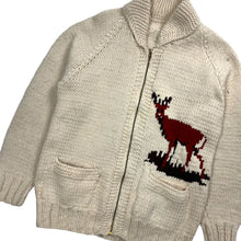 Load image into Gallery viewer, Deer Hunting Hand Knit Cowichan Sweater - Size L
