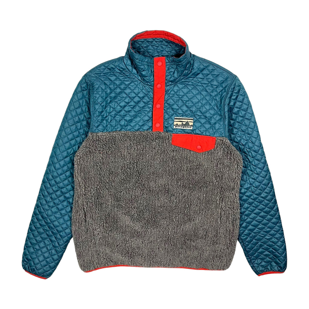 Patagonia Diamond Quilted Deep Pile Snap-T Pullover - Size S