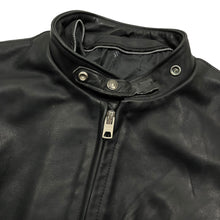 Load image into Gallery viewer, Schott NYC USA Made Cafe Racer Leather Jacket - Size L/XL
