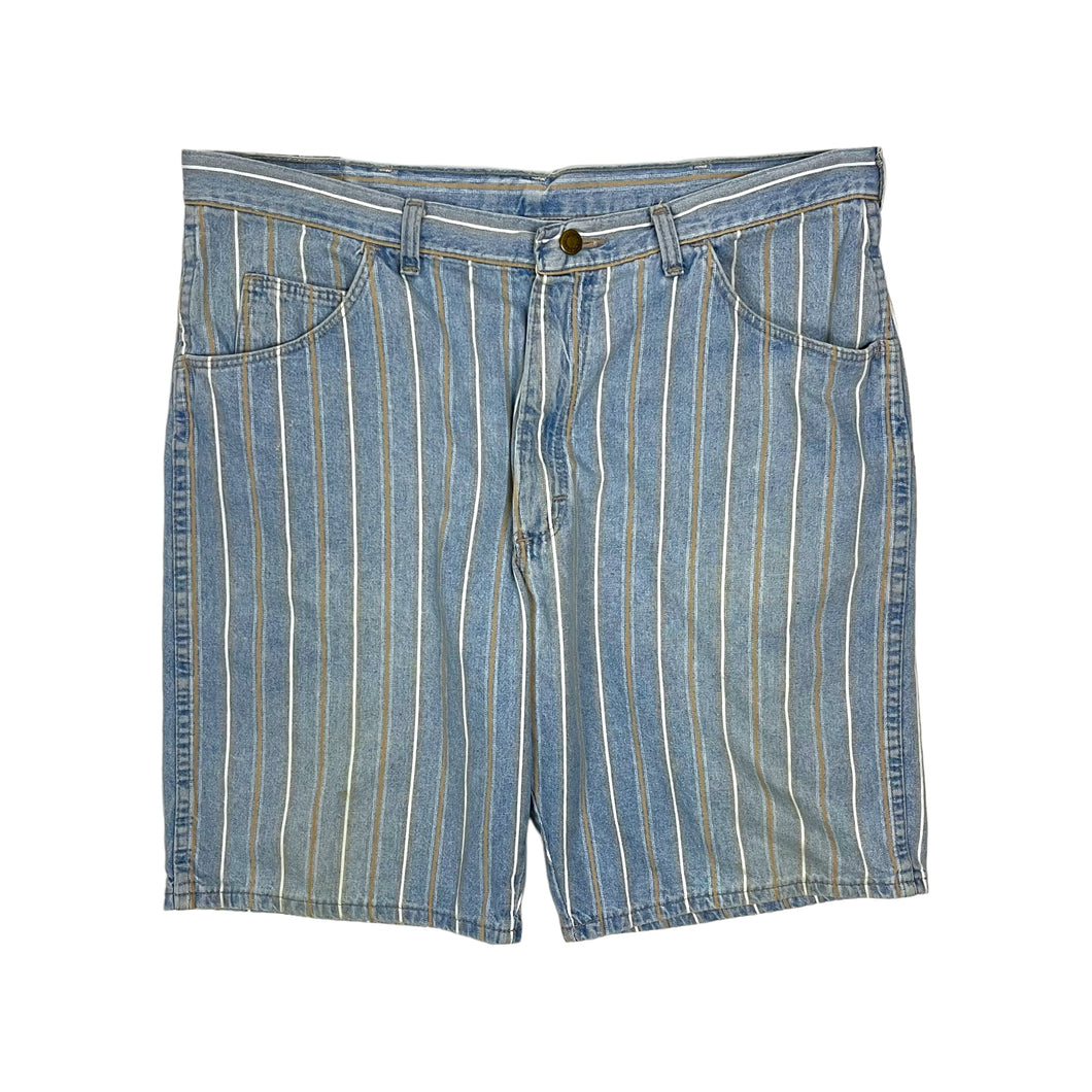 Wrangler Striped Denim Shorts - Size 38