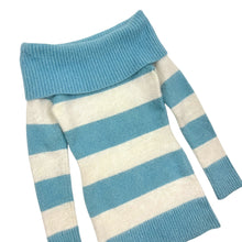 Load image into Gallery viewer, Women&#39;s Bebe Off The Shoulder Striped Sweater - Size XS
