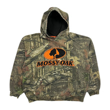 Load image into Gallery viewer, Mossy Oak Realtree Camo Spell Out Hoodie - Size L
