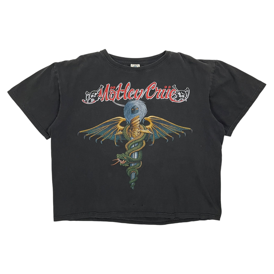 Motley Crue Serpent Dagger Boxy Tee - Size M/L