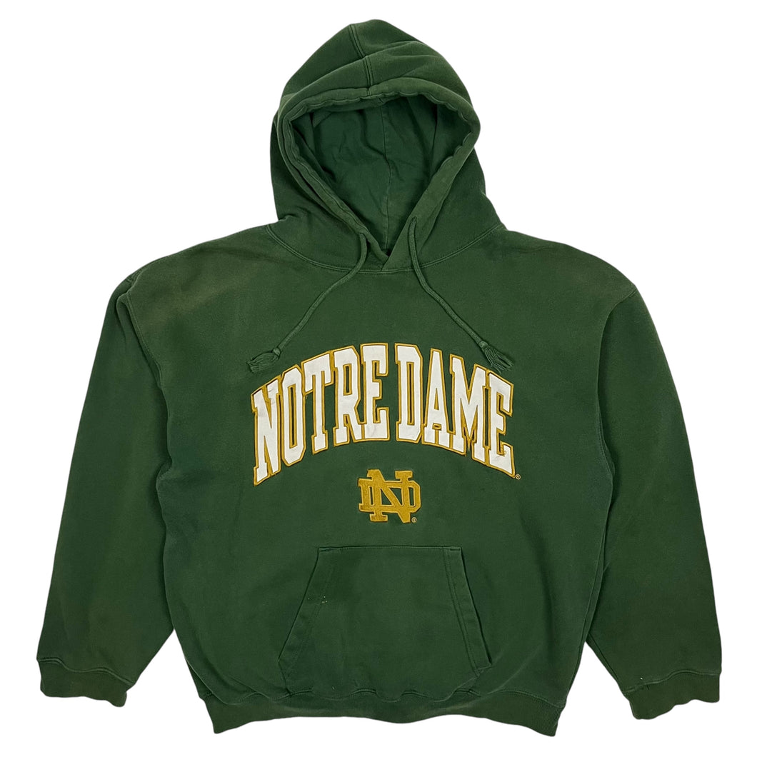 Notre Dame Embroidered Pull Over Hoodie - Size XL