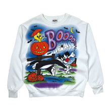 Load image into Gallery viewer, 1998 Tweety &amp; Sylvester Boo Looney Tunes Crewneck Sweatshirt - Size L/XL
