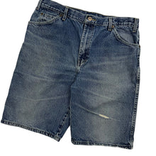 Load image into Gallery viewer, Dickies Distressed Denim Shorts  - Size 36&quot;
