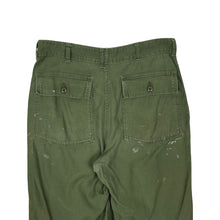 Load image into Gallery viewer, Distressed US Army OG-107 Trousers - Size 33&quot;
