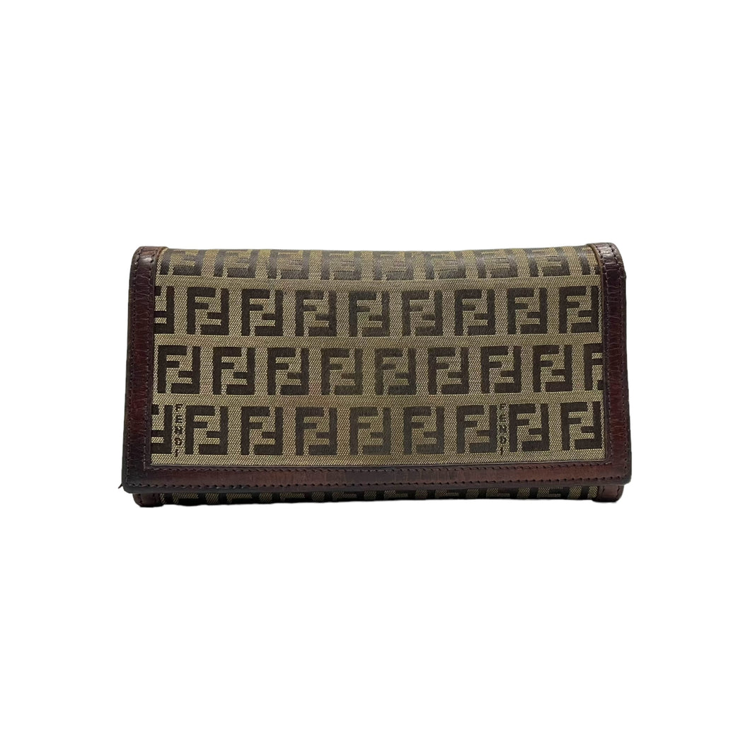 Fendi Zucca Print Canvas Long Wallet - O/S