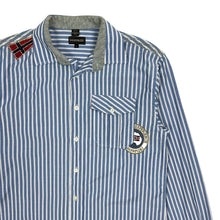 Load image into Gallery viewer, Napapijri Striped Button Up Dress Shirt - Size L
