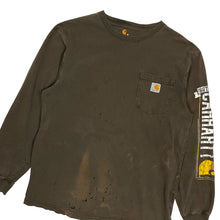 Load image into Gallery viewer, Distressed Carhartt Pocket Long Sleeve - Size XL
