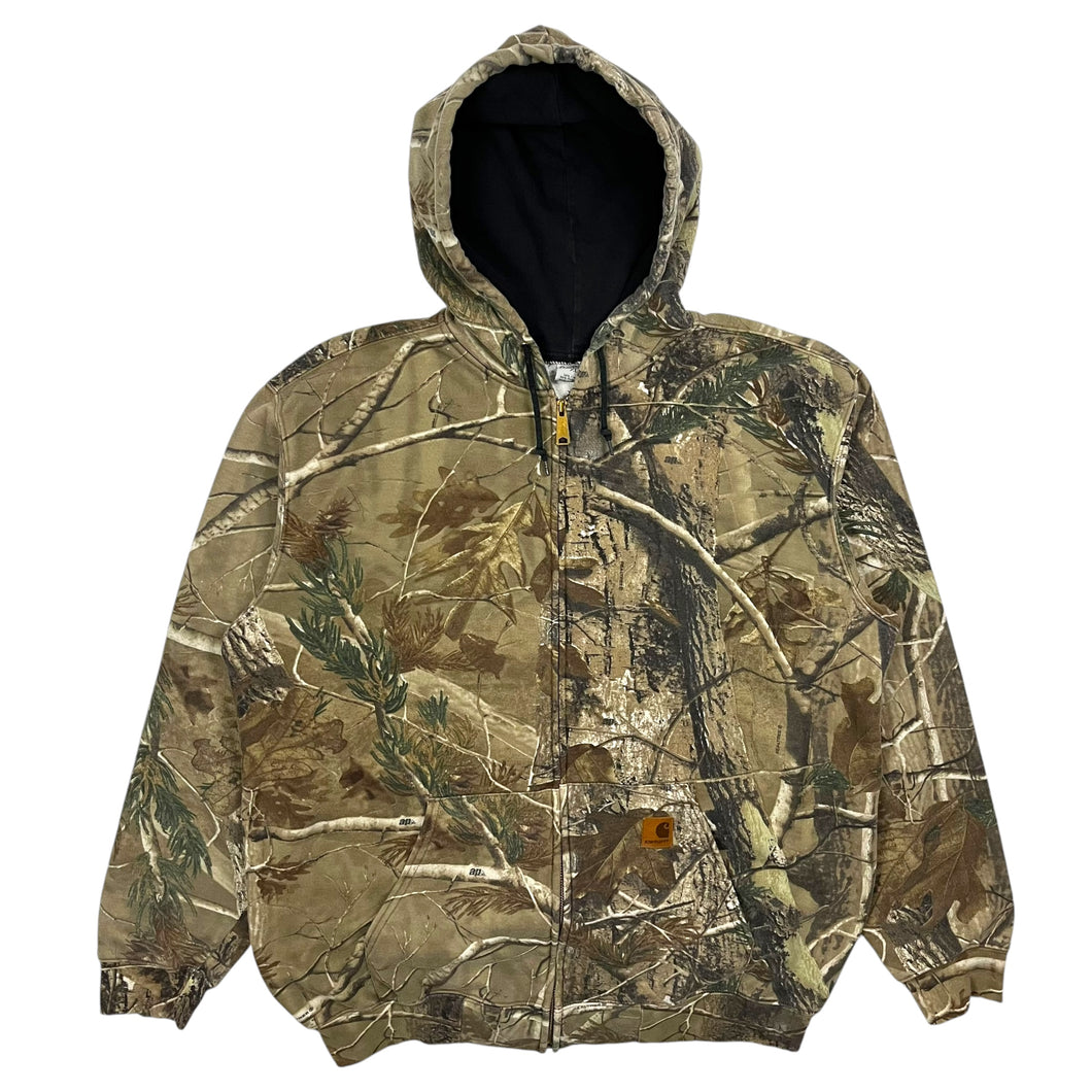 Carhartt Real Tree Lined Zip Up Hoodie - Size XXL