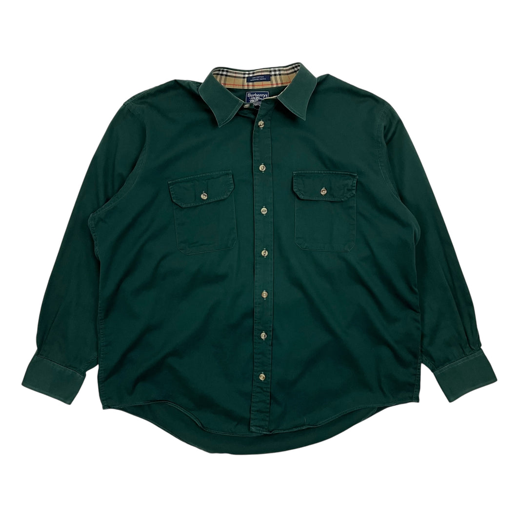 Burberrys Nova Check USA Made Button Up Shirt - Size L/XL