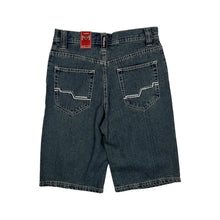 Load image into Gallery viewer, Deadstock Women&#39;s Moto Jeans Baggy Denim Shorts - Size S

