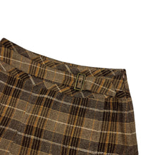 Load image into Gallery viewer, Women&#39;s Esprit Plaid Buckled Skirt - Size S
