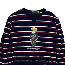 Load image into Gallery viewer, Polo by Ralph Lauren University Bear Knit Striped Longsleeve - Size XL
