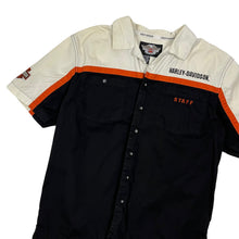 Load image into Gallery viewer, Harley-Davidson Staff Button Down Mechanic Shirt - Size L/XL
