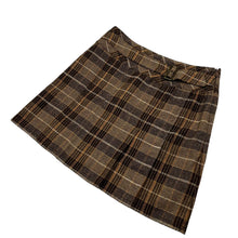 Load image into Gallery viewer, Women&#39;s Esprit Plaid Buckled Skirt - Size S
