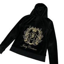 Load image into Gallery viewer, Women&#39;s Juicy Couture Velour Hooded Track Jacket - Size S
