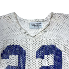 Load image into Gallery viewer, Cropped USA Made #22 Sand-Knit Mesh Football Jersey - Size OSFA
