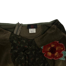 Load image into Gallery viewer, Women's Gholé Paris Floral Patchwork Corduroy Skirt - Size S
