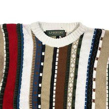 Load image into Gallery viewer, Heavyweight 3D Knit Striped Sweater - Size L
