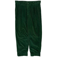 Load image into Gallery viewer, 1997 United Colours Of Benetton Pleated Corduroy Trousers - Size 38&quot;
