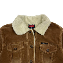 Load image into Gallery viewer, Women&#39;s Angel Jeans Corduroy Cropped Shearling Jacket - Size S
