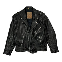 Load image into Gallery viewer, Classic Leather Biker Jacket - Size L
