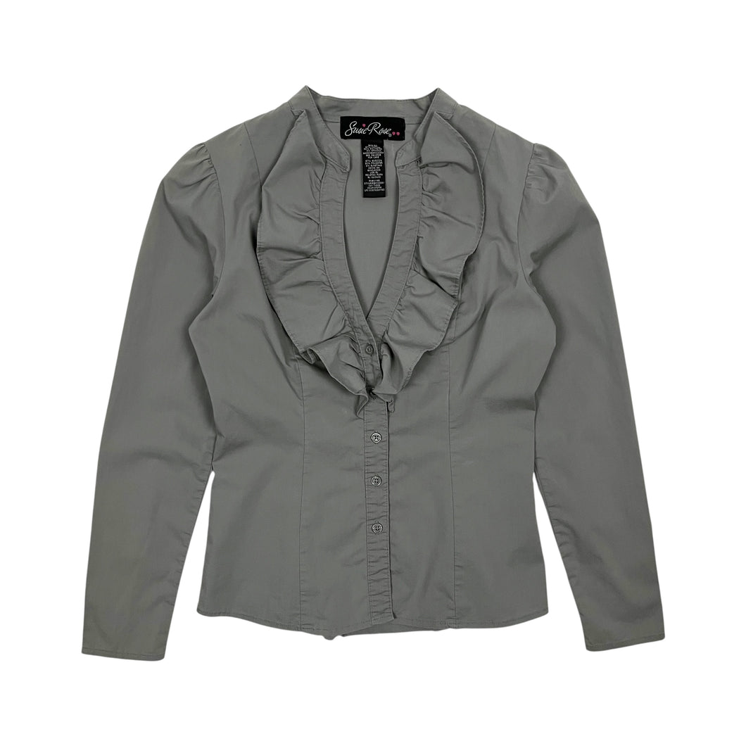Women's Suzie Rose Ruffled Blouse - Size M