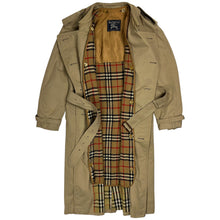 Load image into Gallery viewer, Burberry Nova Check Lined Trench Coat - Size S/M
