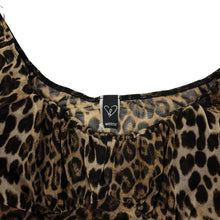 Load image into Gallery viewer, Women&#39;s Windsor Cropped Mesh Cheetah Print Long Sleeve - Size S
